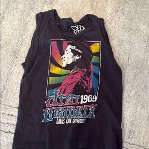 Chaser Jimi Hendrix graphic sleeveless tee